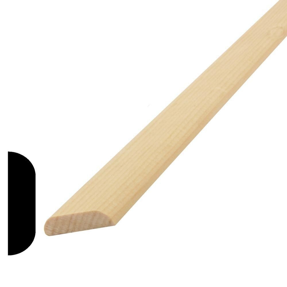 5/16-inch x 1-3/16-inch x 8 ft. Solid Clear Pine Parclose Mullion