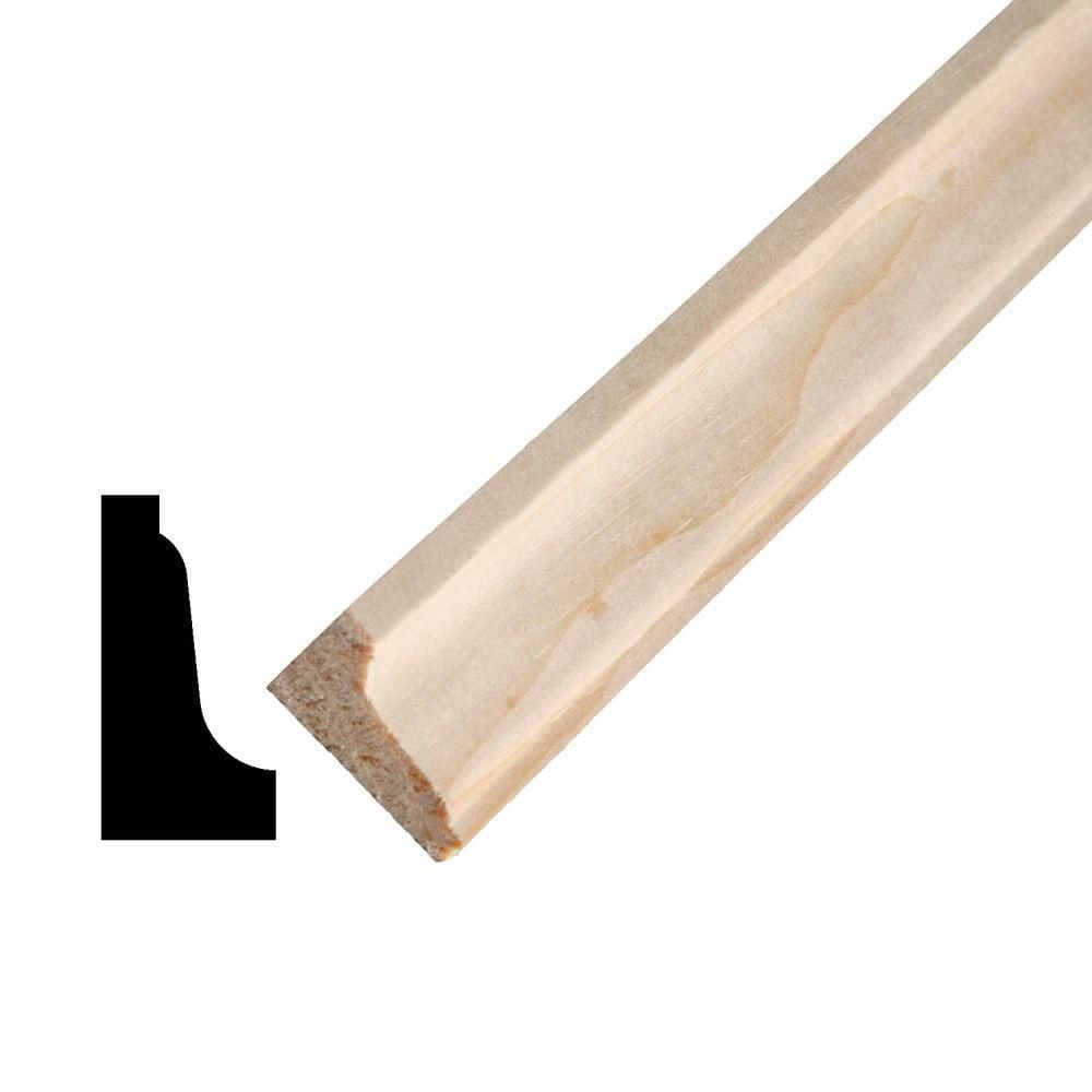 9/16-inch x 1-1/8-inch x 8 ft. Solid Clear Pine Panel Moulding