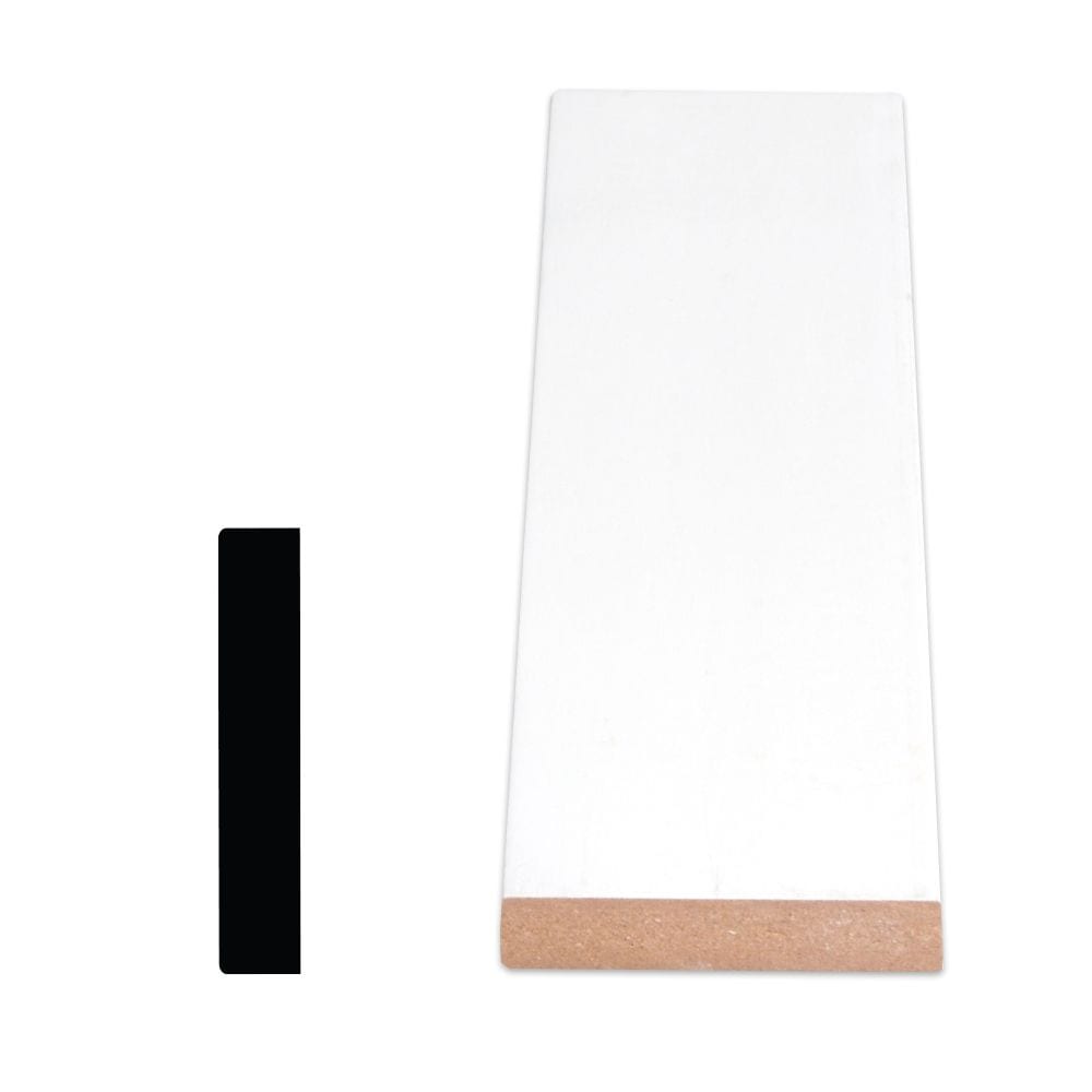 Moulure S4S apprêtée en MDF de 1 po x 3 po x 144 po