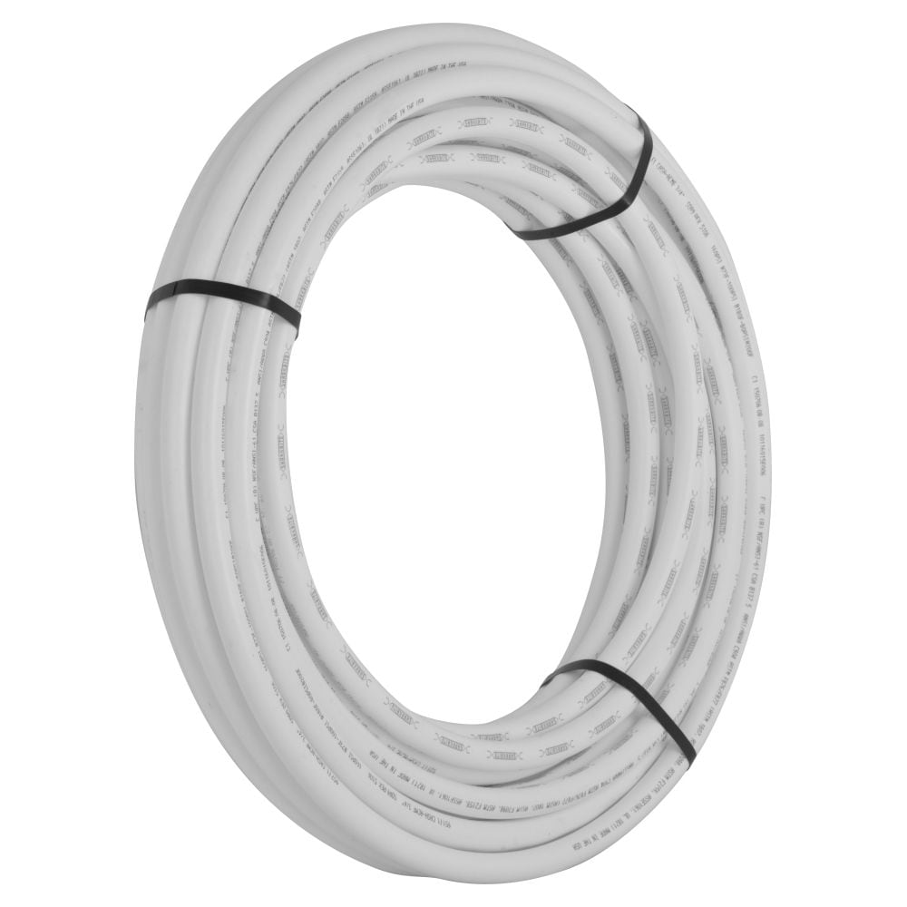 Bobine de 100 pi en PEX de 3/4 po, blanche