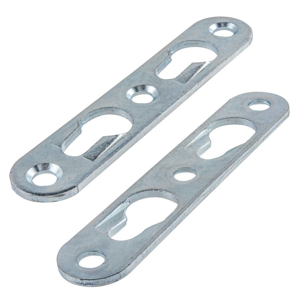 Support de suspension à double trou de serrure zingué