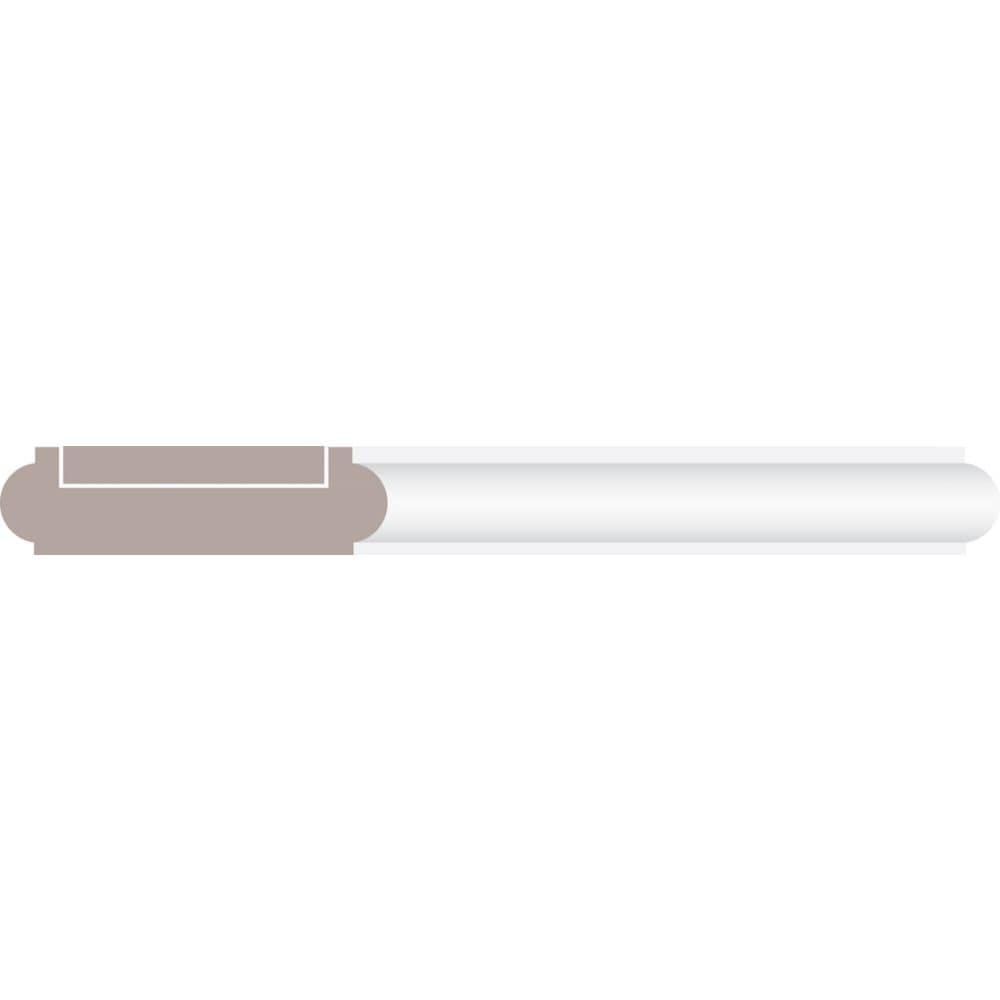 Rail et filet pour chaussures en pin noueux de 3/4 po x 2 5/8 po x 8 pi