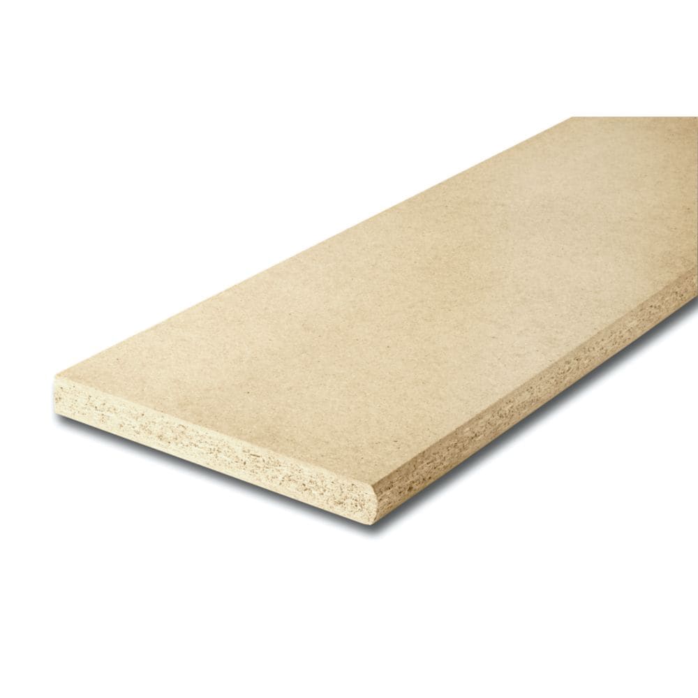 1 1/8-inch x 10 1/2-inch x 42-inch Unfinished Presswood Stair Tread