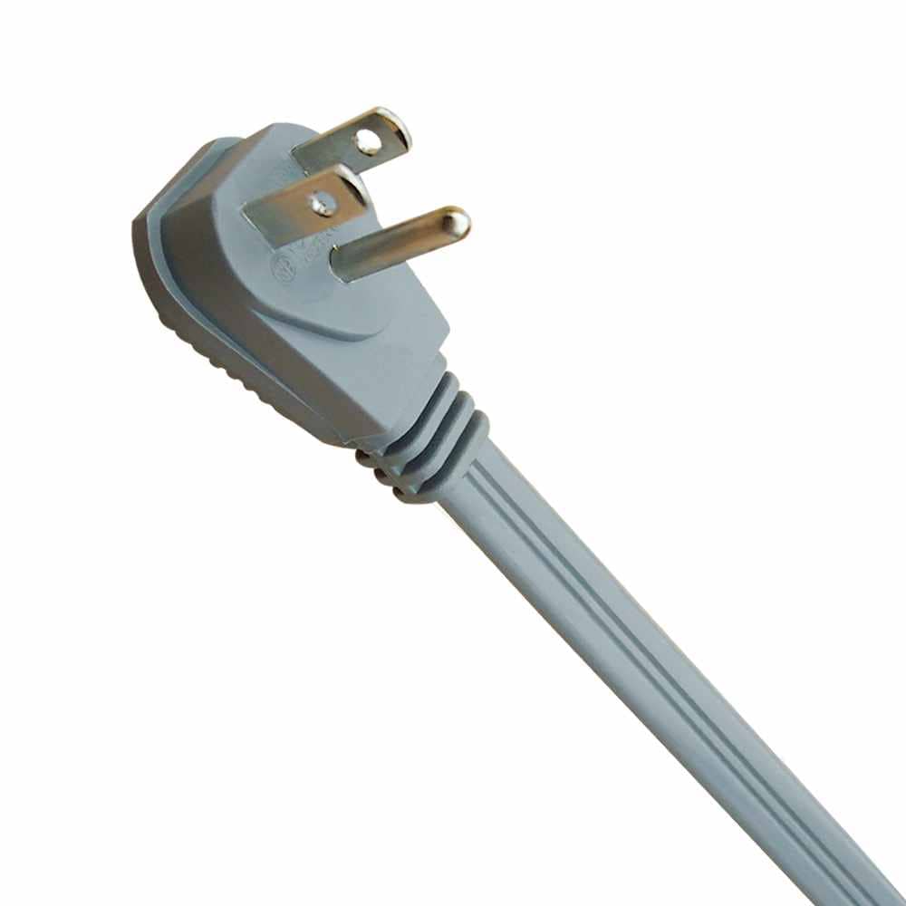 9 ft. 14 Gauge 15 Amps Indoor Medium Duty Extension Cord, Grey