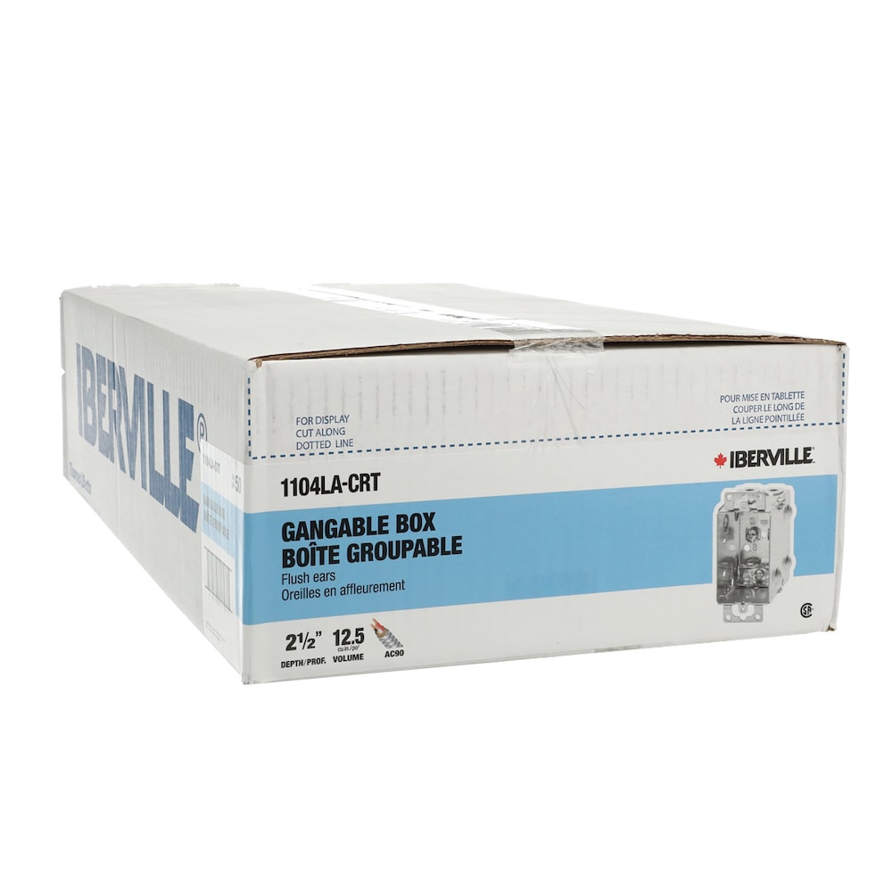 3 x 2 x 2-1/2 D. Gangable 12.5 cu.inch Rectangle Steel Device Box