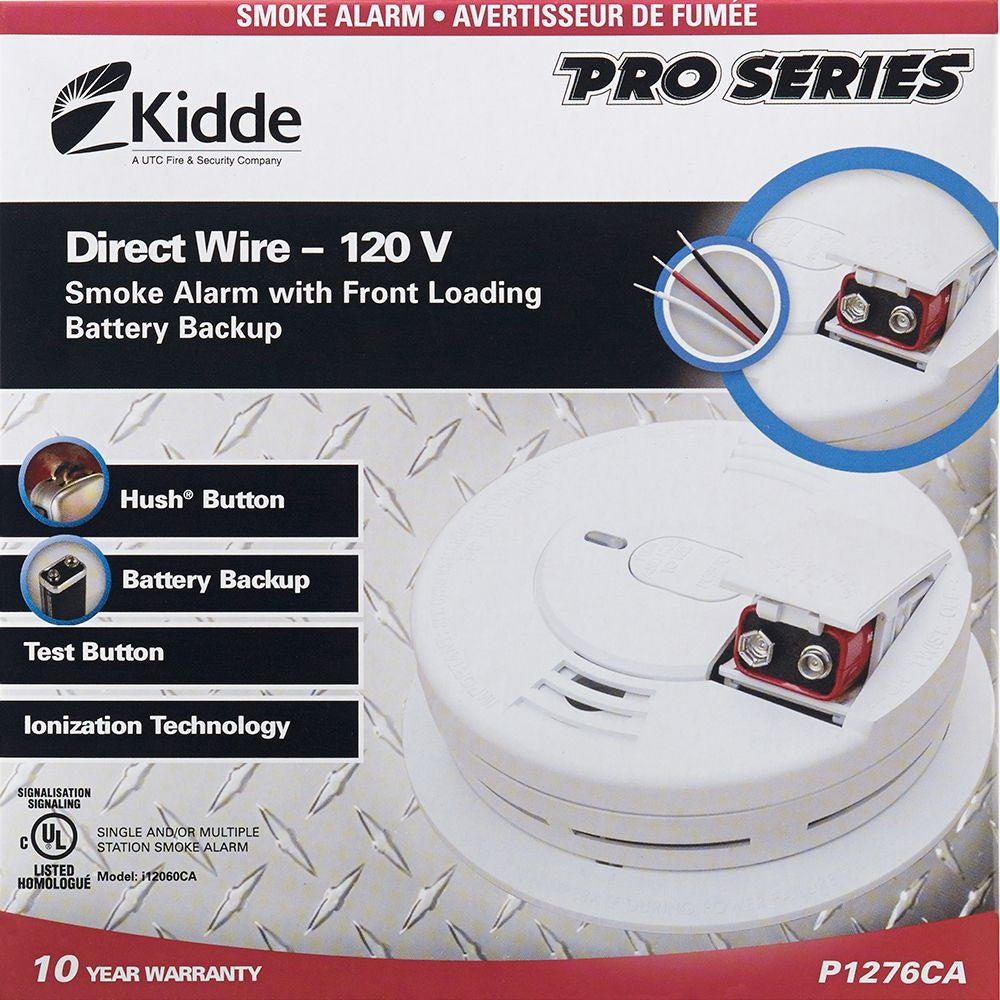 Pro Series Hardwire Interconnected Smoke Alarm with Front Load Battery Backup