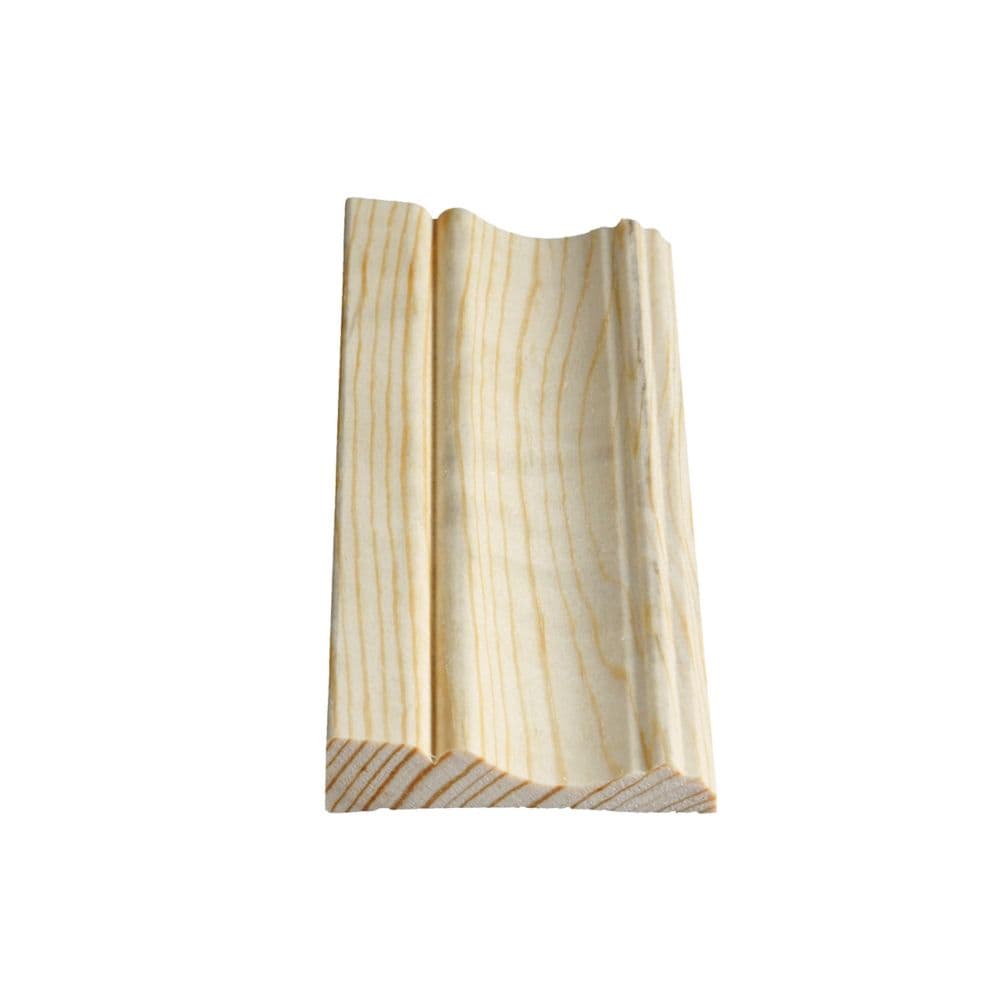 11/16-inch x 3-1/8-inch x 7 ft. Solid Clear Pine Rustic Colonial Casing