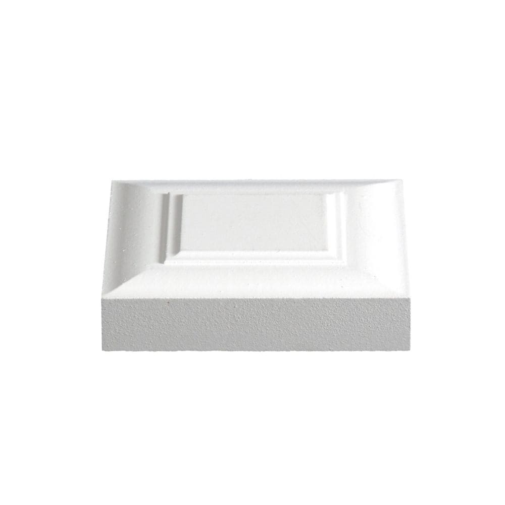 1-inch x 4 1/8-inch x 4 1/8-inch Victorian MDF Primed Fibreboard Corner Block Moulding