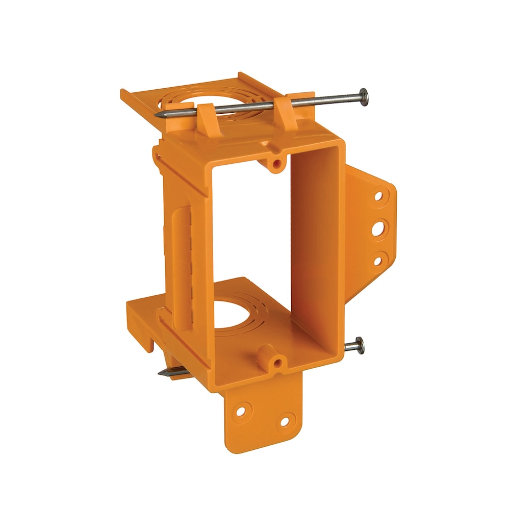 One gang low voltage mounting bracket for new work