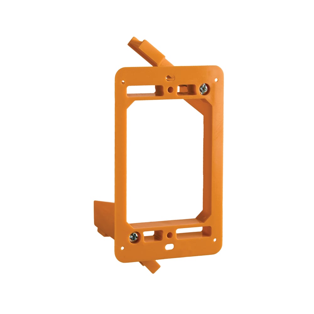 Support de montage basse tension en polycarbonate orange pour une prise pour la reprise