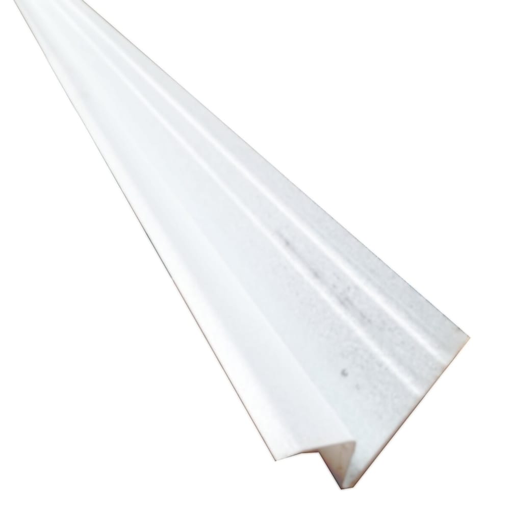 Roof Edge Flashing - White - 2-3/4 Inch X 7/8 Inch X 3/4 Inch X 3/8 Inch