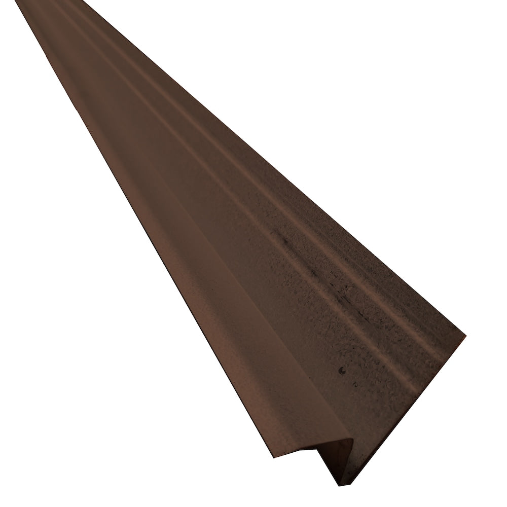 Roof Edge Flashing - Brown - 2-3/4 Inch X 7/8 Inch X 3/4 Inch X 3/8 Inch