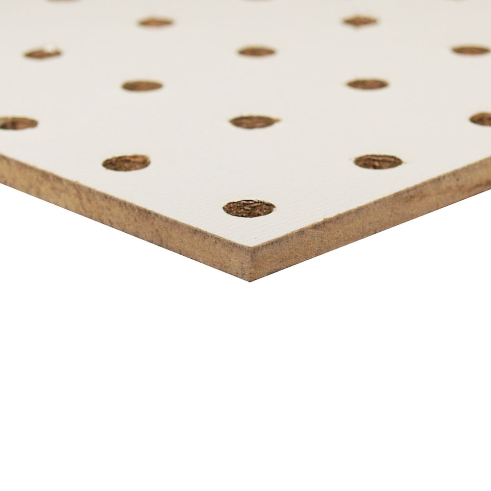 1/4-inch x 48-inch x 48-inch White Fibreboard Pegboard Handy Panel
