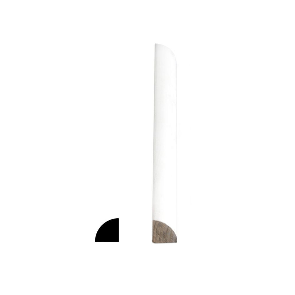 11/16 In. x 11/16 In. Primed Finger Jointed Pine Quarter Round (Price per linear foot)