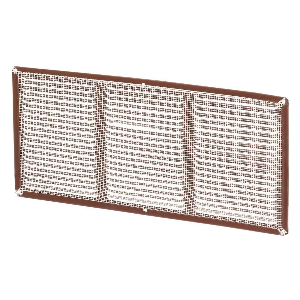 16-inch x 8-inch Aluminum Under Eave Soffit Vent in Mill