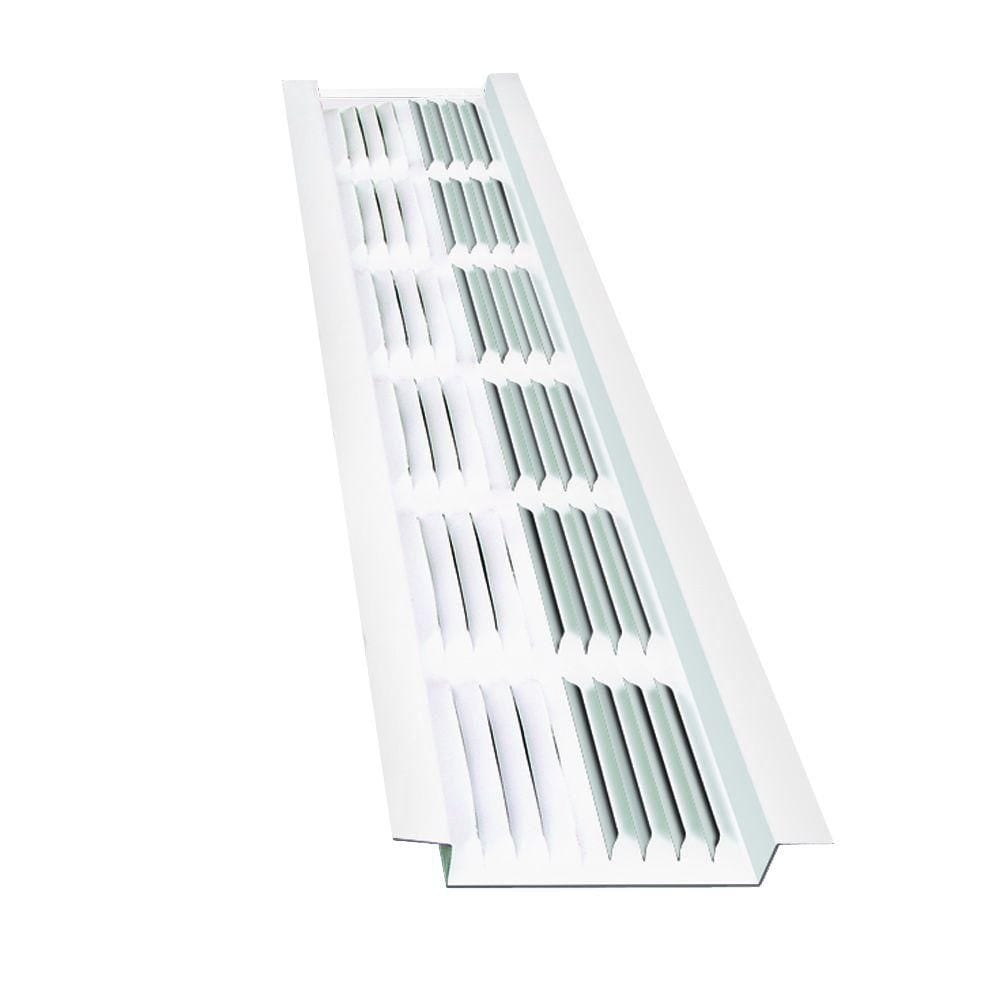 8 ft. Aluminum Under Eave Soffit Strip Vent in White