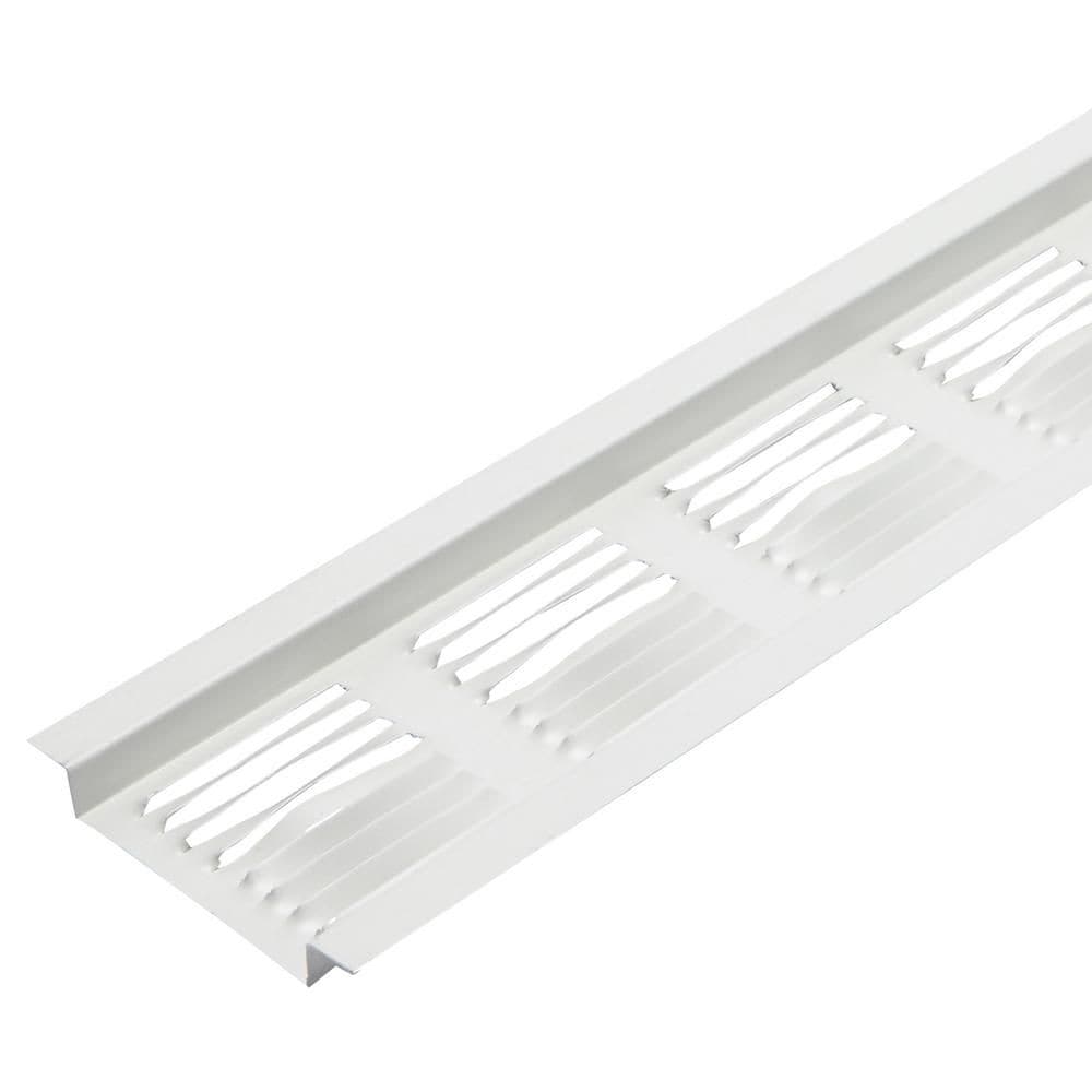 8 ft. Aluminum Under Eave Soffit Strip Vent in White