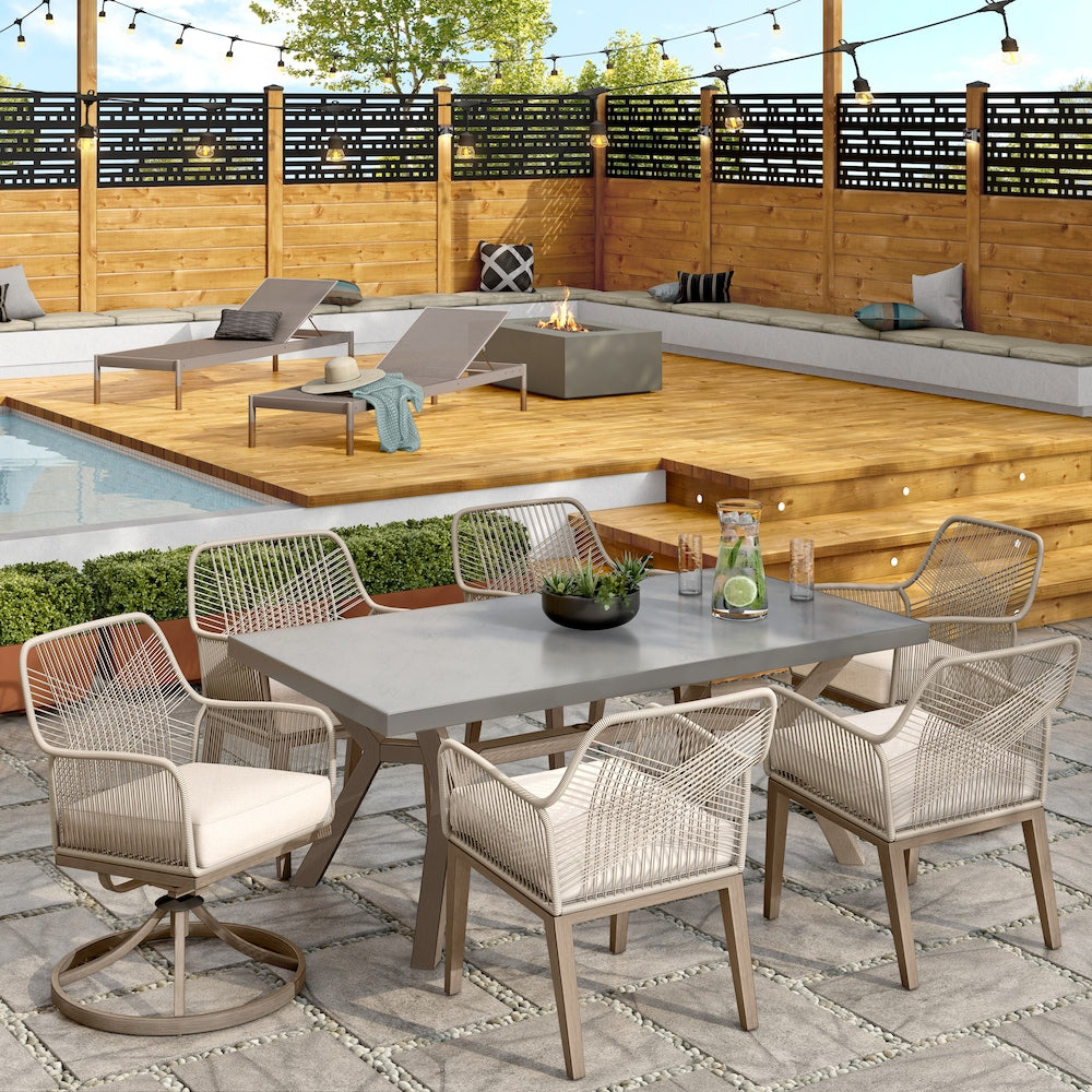 Terrasse en cèdre noueux de qualité supérieure 5/4x6x12