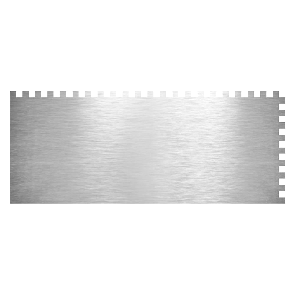 1/4 in. x 1/4 in. x 1/4 in. Traditional Carbon Steel Square-Notch Flooring Trowel with Wood Handle