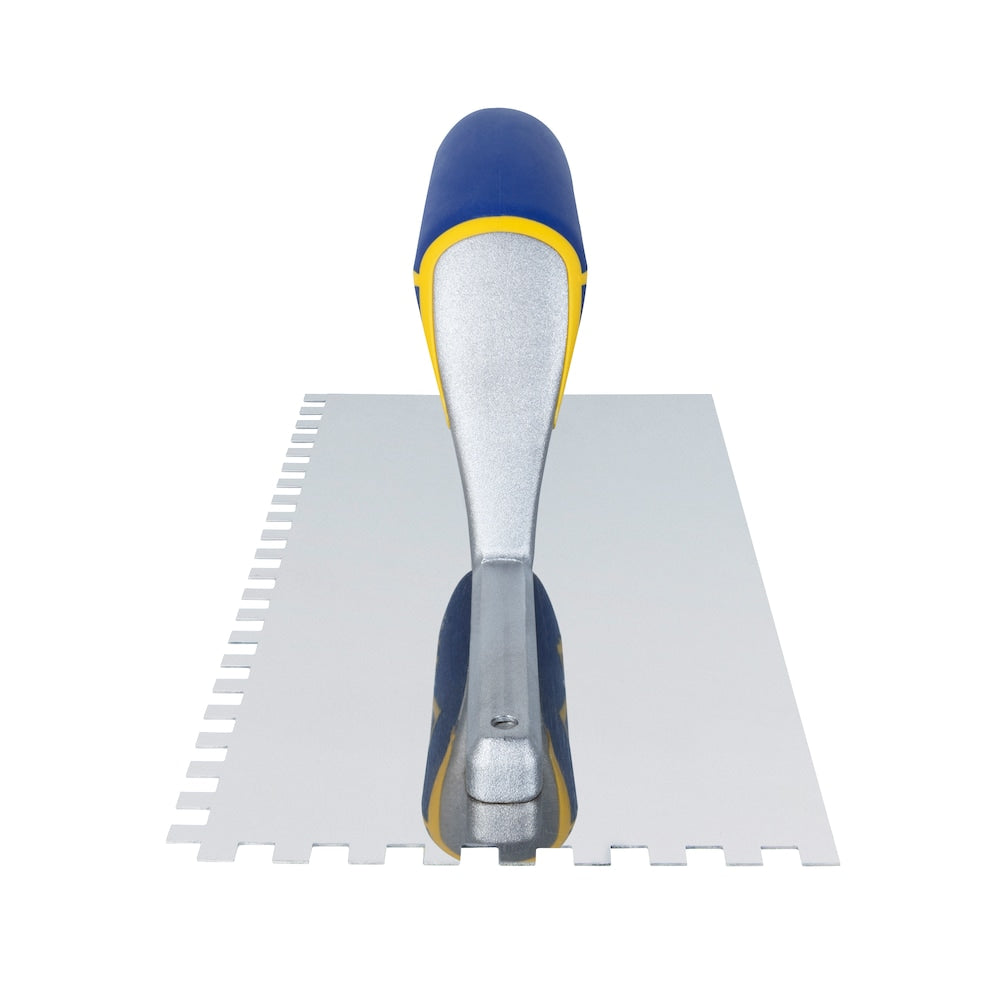 1/4 in. x 1/4 in. x 1/4 in. Comfort Grip Stainless Steel Square-Notch Flooring Trowel