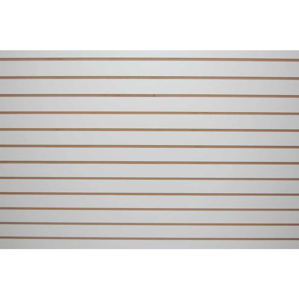 Slotwall 3/4-inch 4 x 8 White Melamine finish