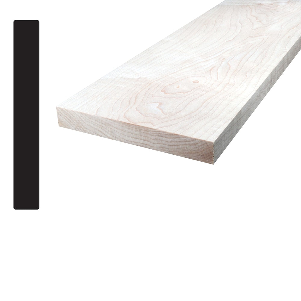 1-inch x 6-inch x 8 Feet Maple Hardwood Hobby Board S4S