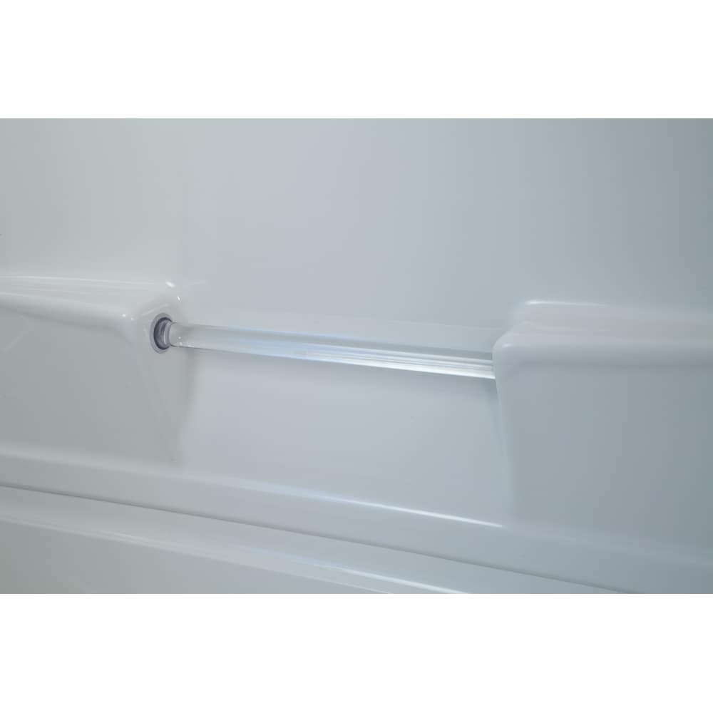 Contour de douche et de baignoire en acrylique Empire 3 pièces avec drain à gauche, blanc, 59,5 po x 85,5 po x 31 po