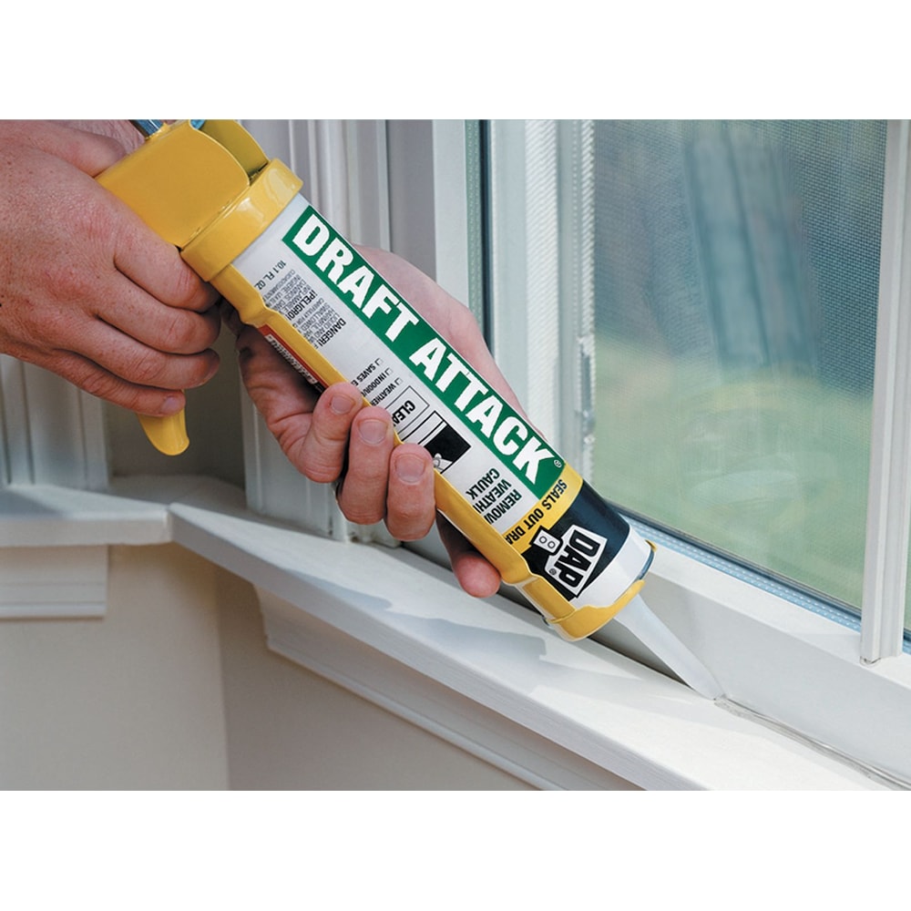 DRAFT ATTACK® Removable Weatherstrip Sealant Crystal Clear 300 mL