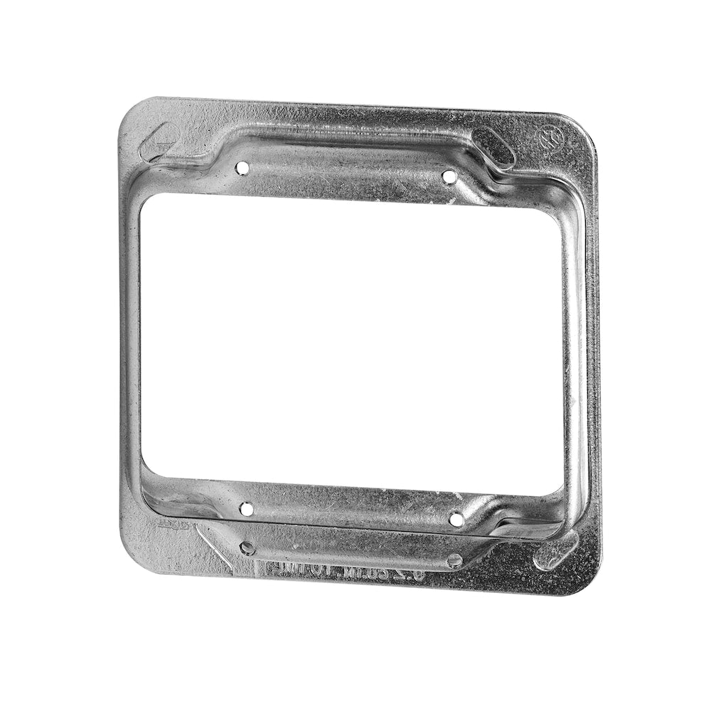 52 - 4 in. square 1/2 in. raised cover for two devices 6.2 cu in.