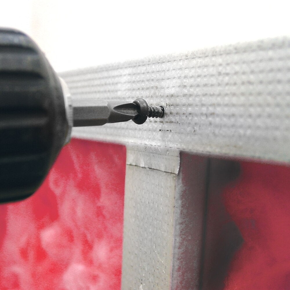 Vis à charpente en phosphate autoperceuses à tête cylindrique Phillips #6 x 7/16 de pouce - 1200 pièces