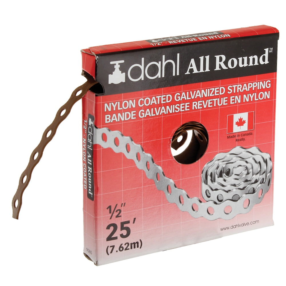 All Round Strapping, Nylon Coated, 1/2-inch x 25 Feet