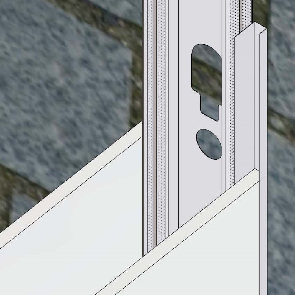 D400 Metal J Drywall Trim 1/2 inch x 10 ft.