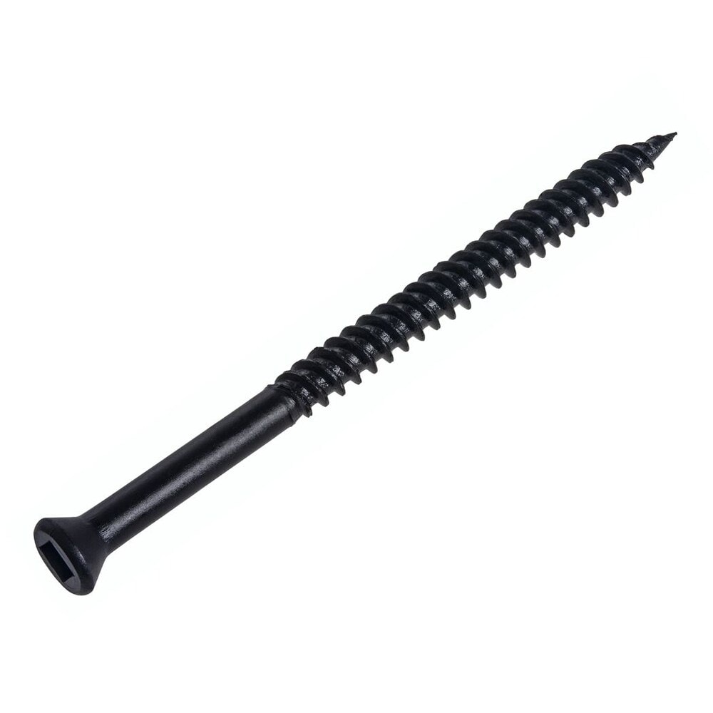 #7 x 2-1/4 -inch Trim Head Square Drive Drywall Screws, Fine, Black Phosphate, 100pcs