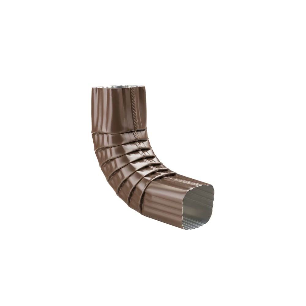 2-inch x 3-inch Aluminum Gutter (Eavestrough) Downspout A-Elbow in Brown