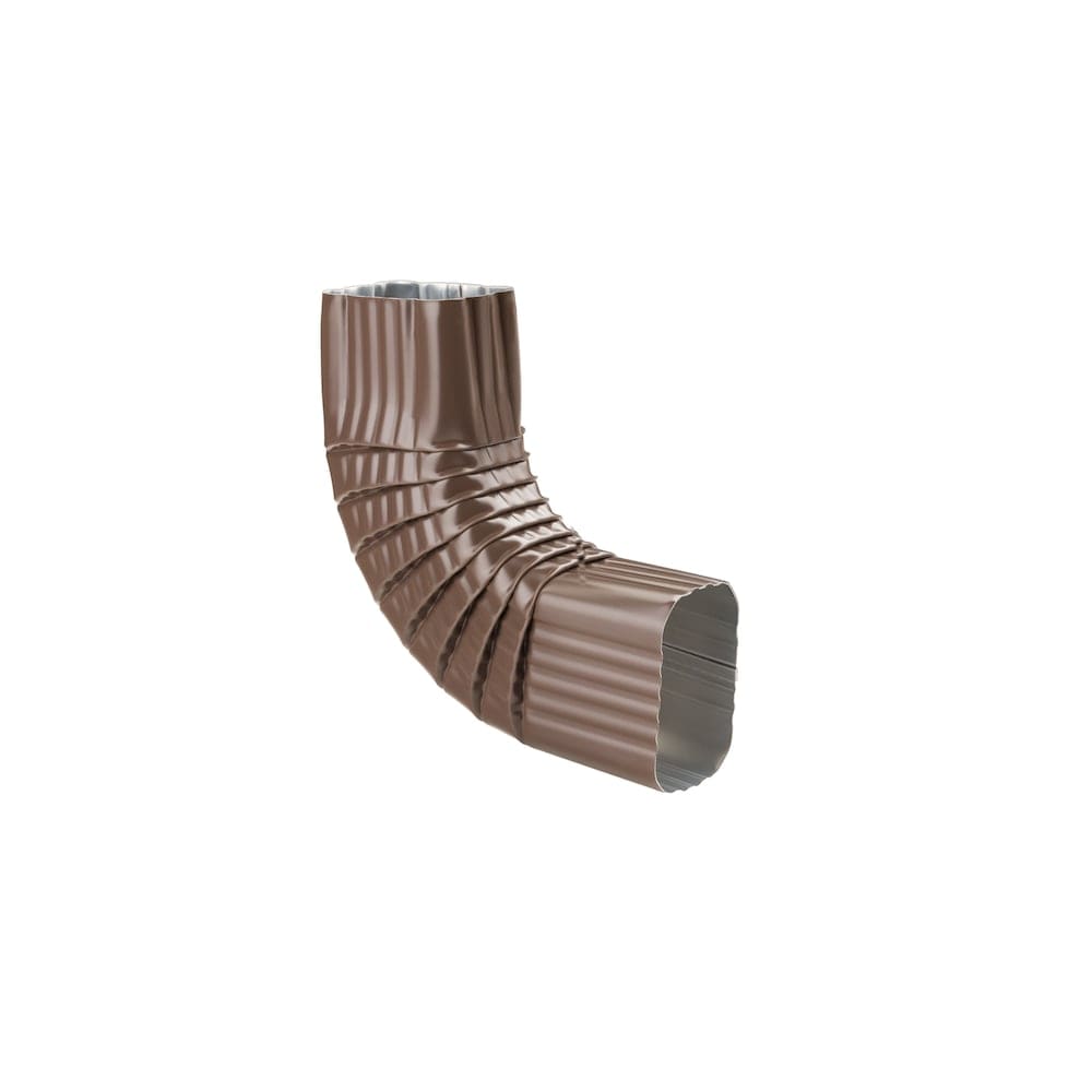 2-inch x 3-inch Aluminum Gutter (Eavestrough) Downspout B-Elbow in Brown