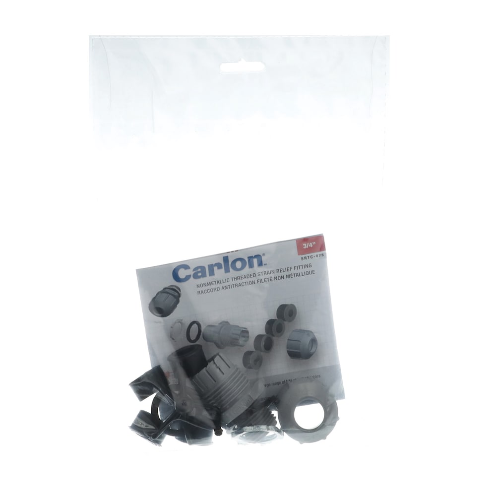 Serre-câble fileté en PVC, raccord 1/2 po
