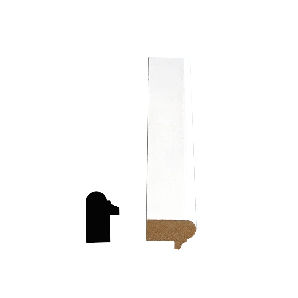 7/8-inch x 1 5/16-inch x 96-inch LDF Primed Fibreboard Back Band Moulding