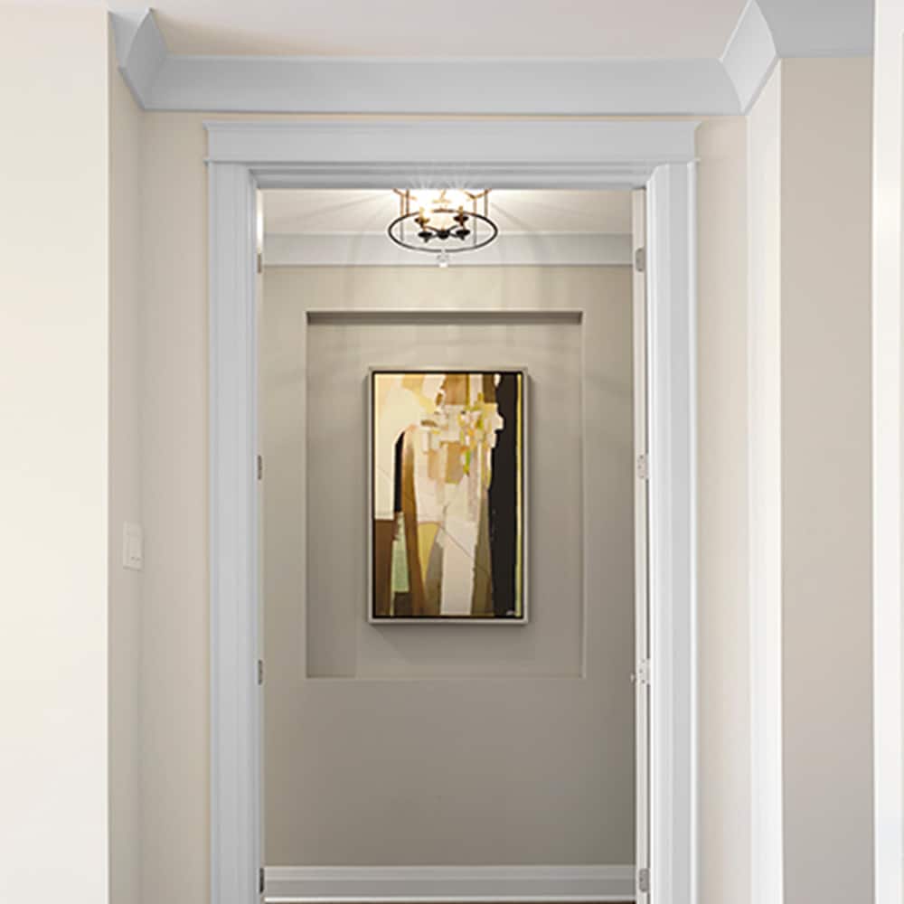 7/8-inch x 1 5/16-inch x 96-inch LDF Primed Fibreboard Back Band Moulding