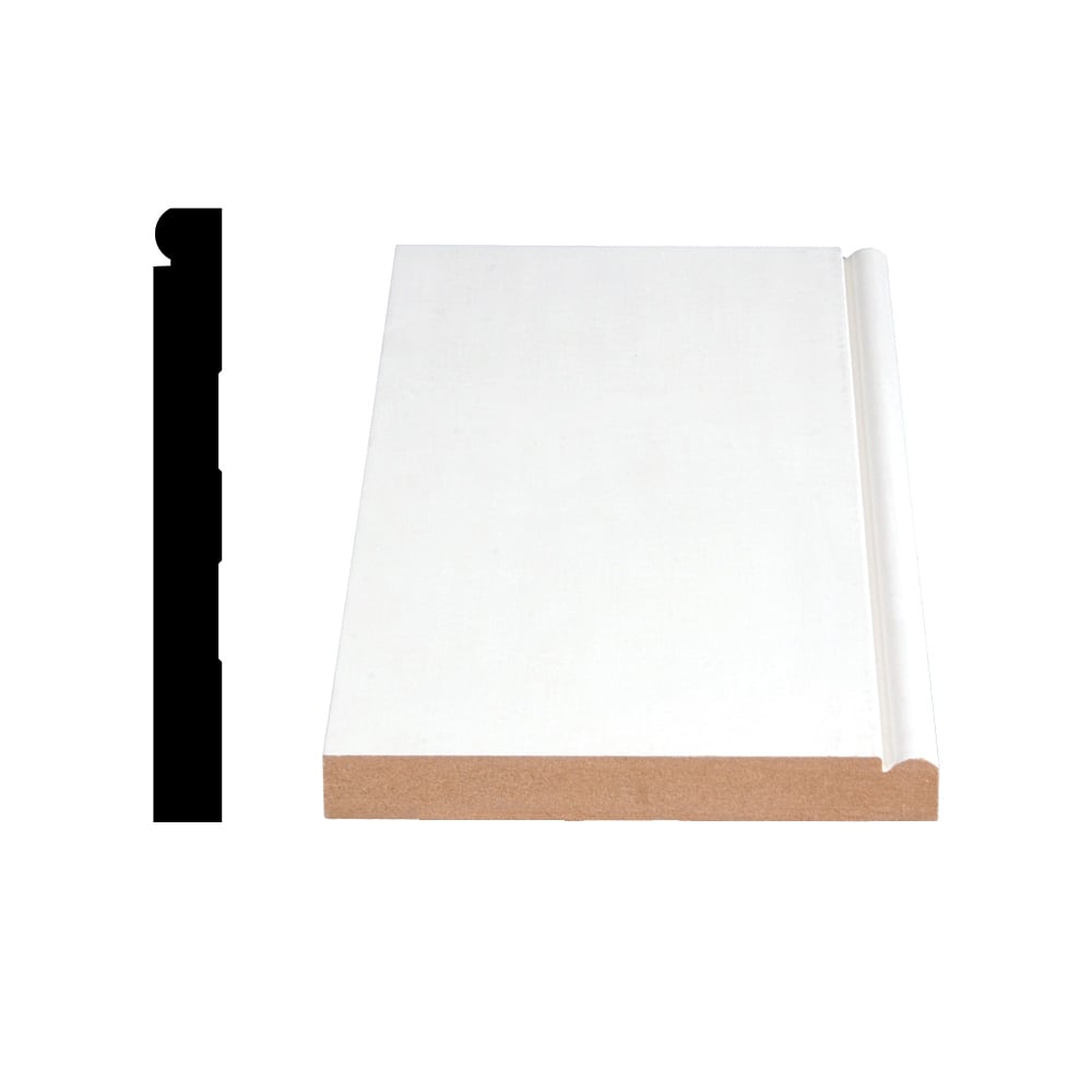 Moulure de plinthe apprêtée LDF 5/8 po x 5 1/4 po x 96 po