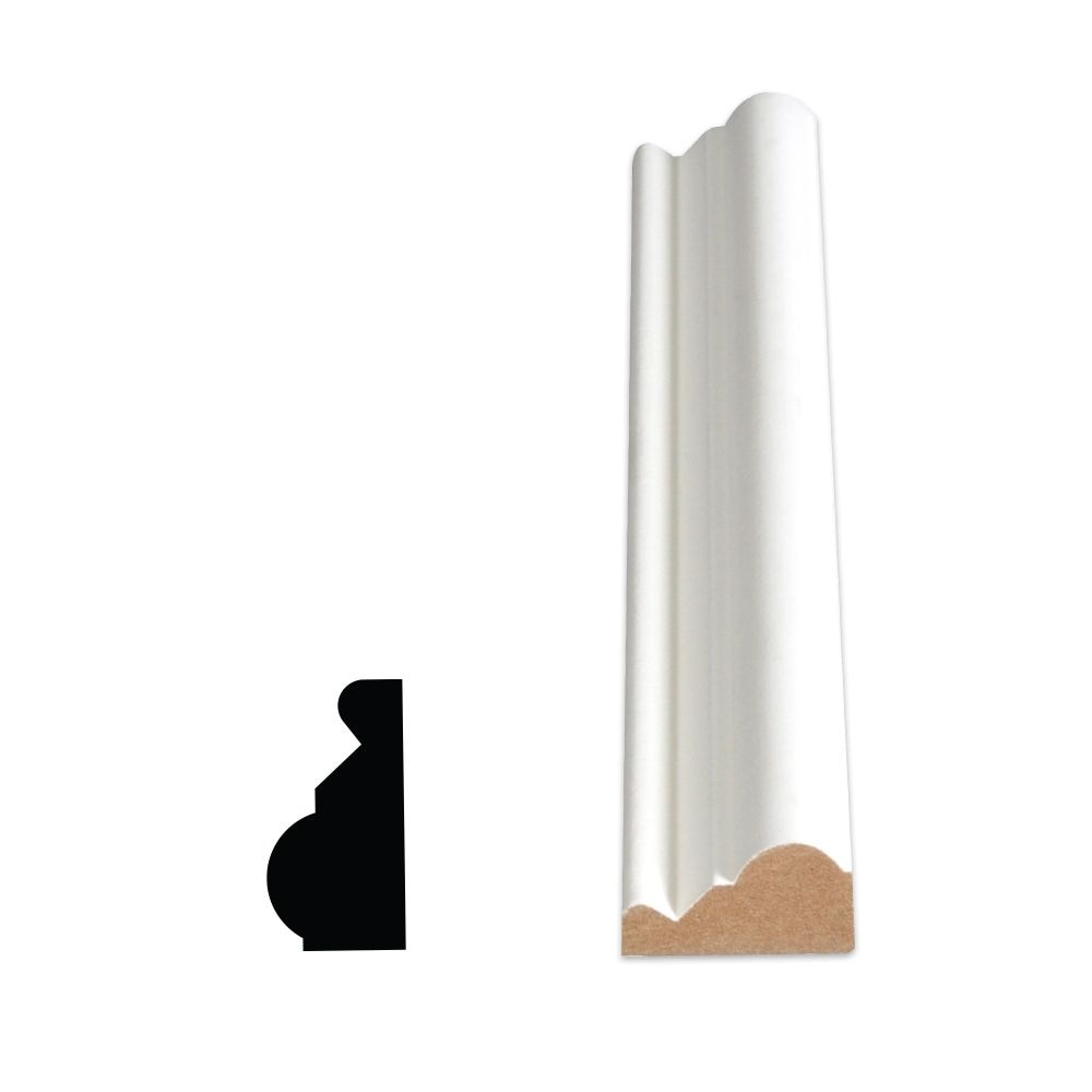 3/4-inch x 1 3/8-inch x 96-inch LDF Primed  Base Cap Moulding