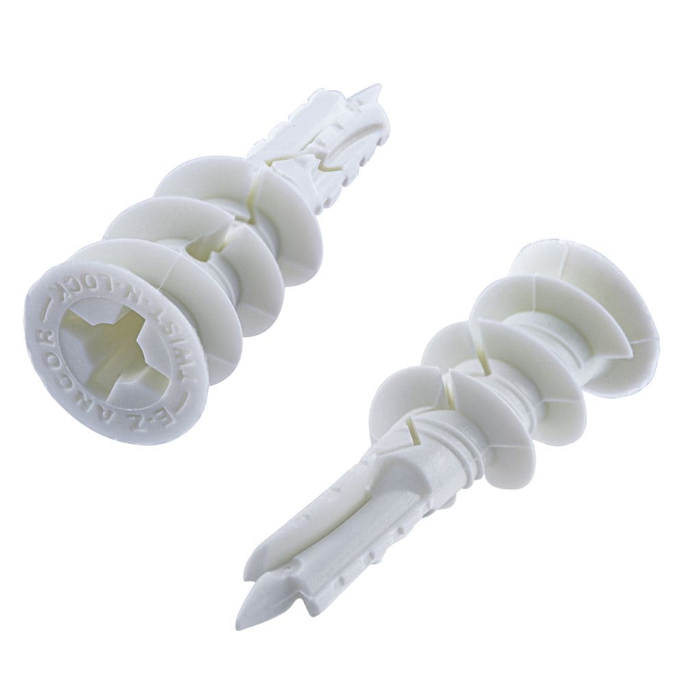E-Z Anchor #6 E-Z Lite Drywall Anchor - Plastic - 20pc