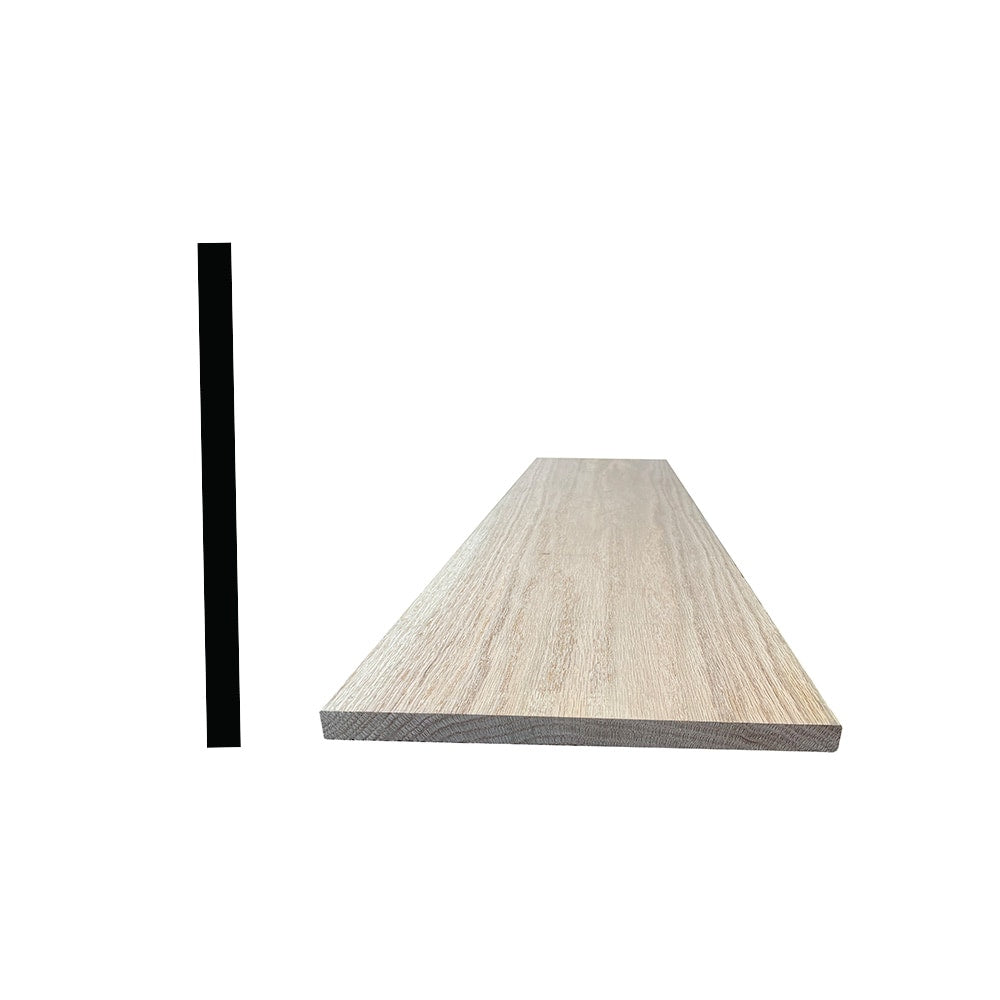 1-inch x 12-inch x 4 Feet Oak Hardwood Hobby Board S4S