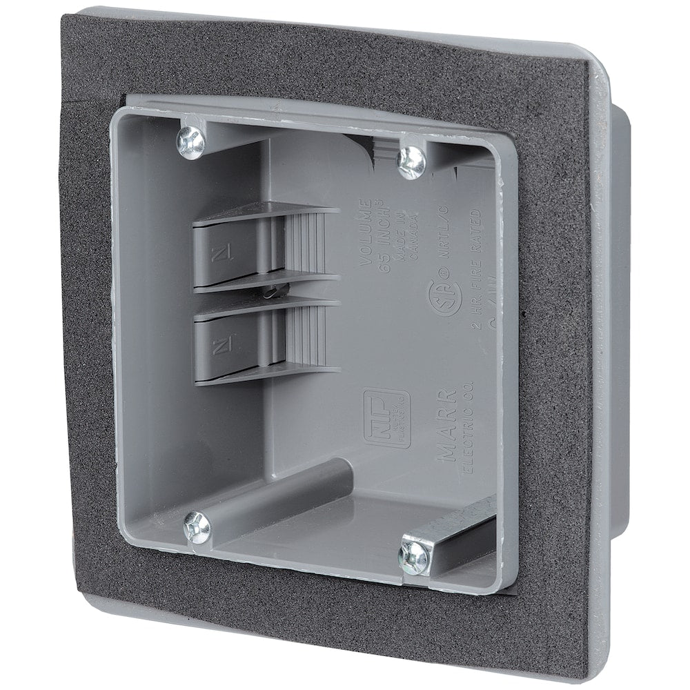 4-11/16 in. 1-Gang 61 cu in. Airtight Range and Dryer Box with Foam Gasket