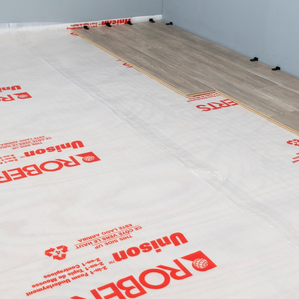 48-inch x 25 ft. 2-in-1 Underlayment for Laminate and Engineered Wood Floors