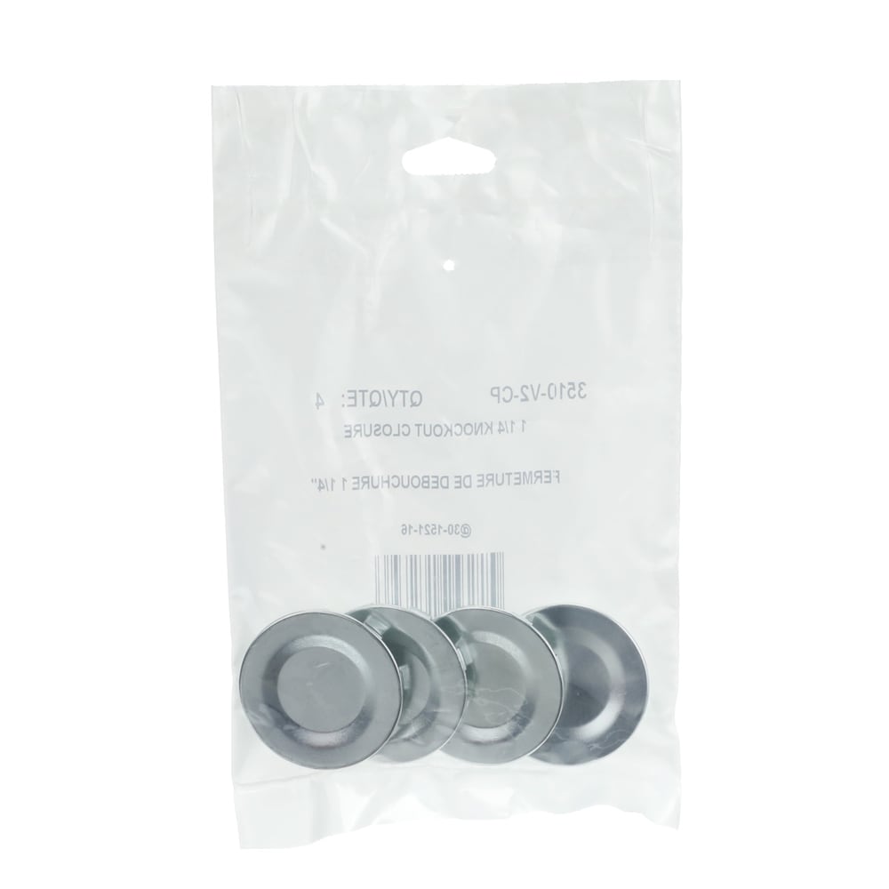 Steel knockout closure 1-1/4 in. (Bag of 4 units)