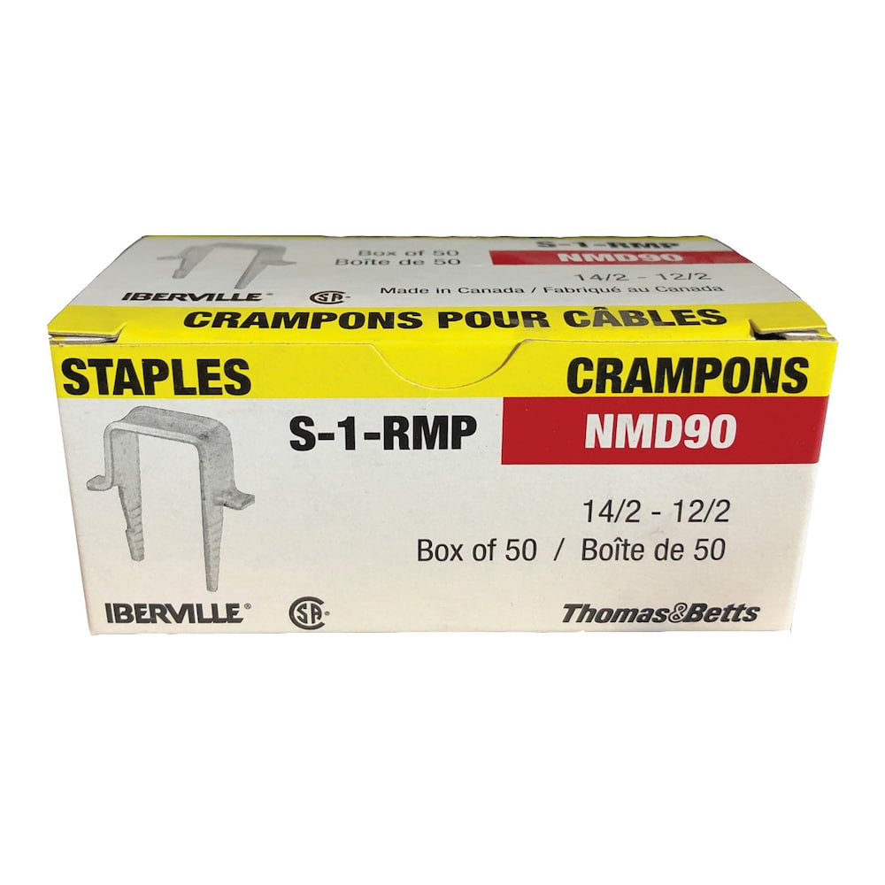 S-1 Steel Electrical cable staple (Pack of 50 units)
