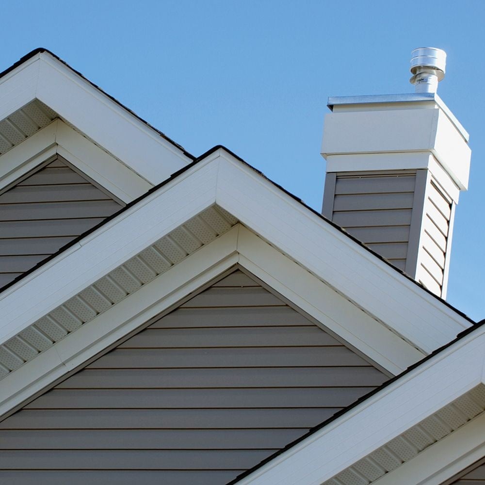 #6 x 3/8-inch Square Drive Pan Head Soffit Screws, White, 100pcs