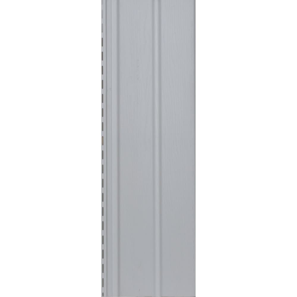 Siding/Solid Soffit (D5) Double 5-inch x 144-inch Vertical White Exterior Vinyl Siding Panels (20/Box)