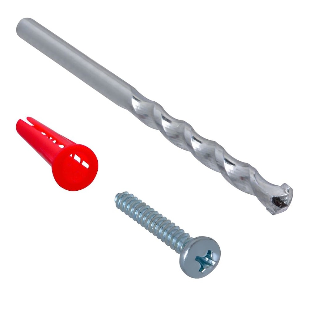 #8-10x7/8-inch Plastic Conical Anchors with Screws - 100pc