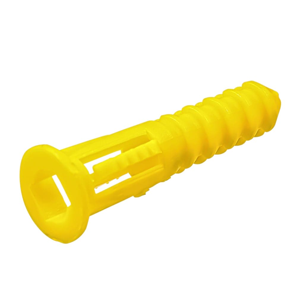 12-14x1-1/2-inch Yellow Plastic Anchors -10pc